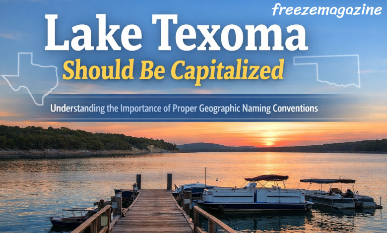 lake texoma should be capitalized